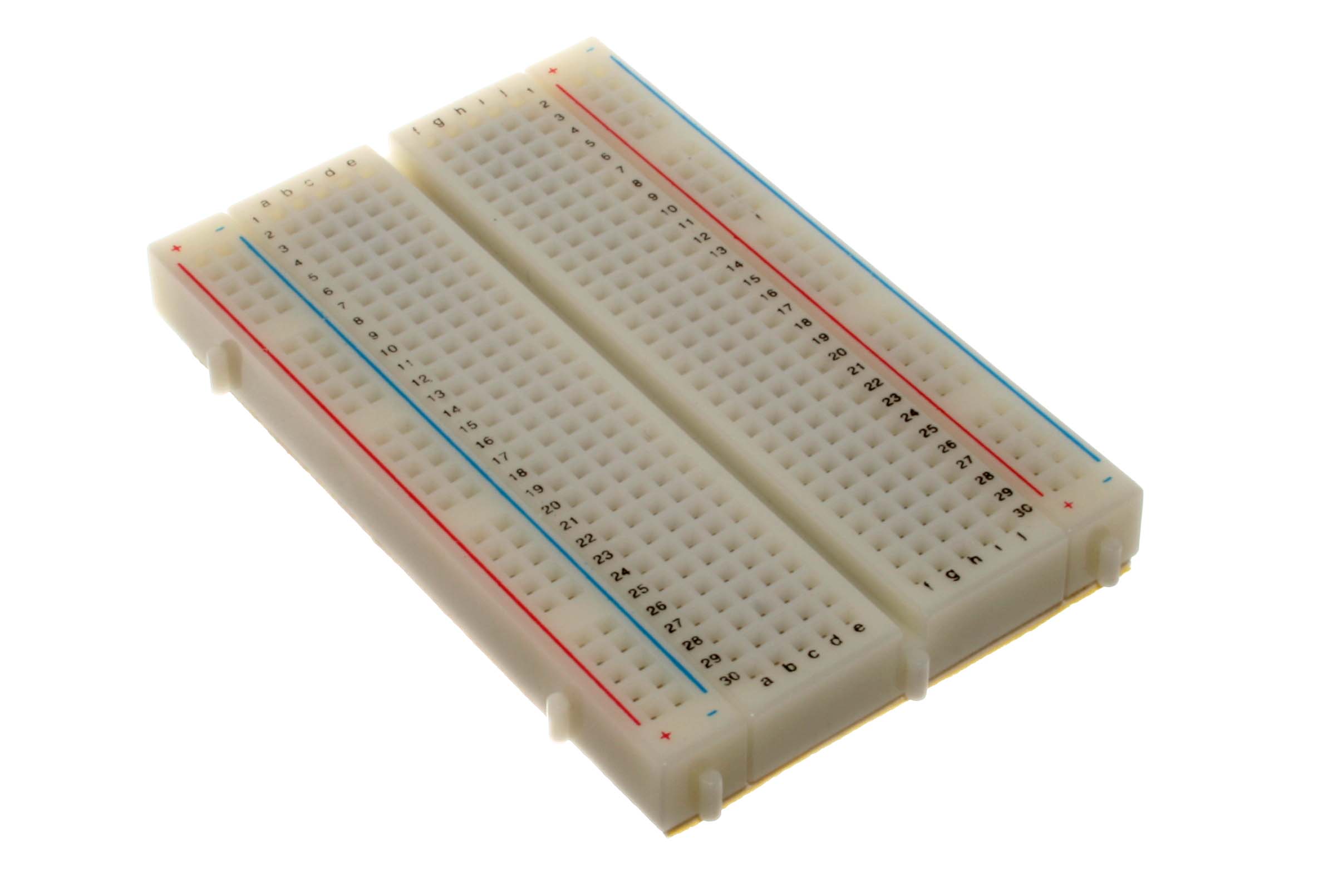 Empty solderless breadboard